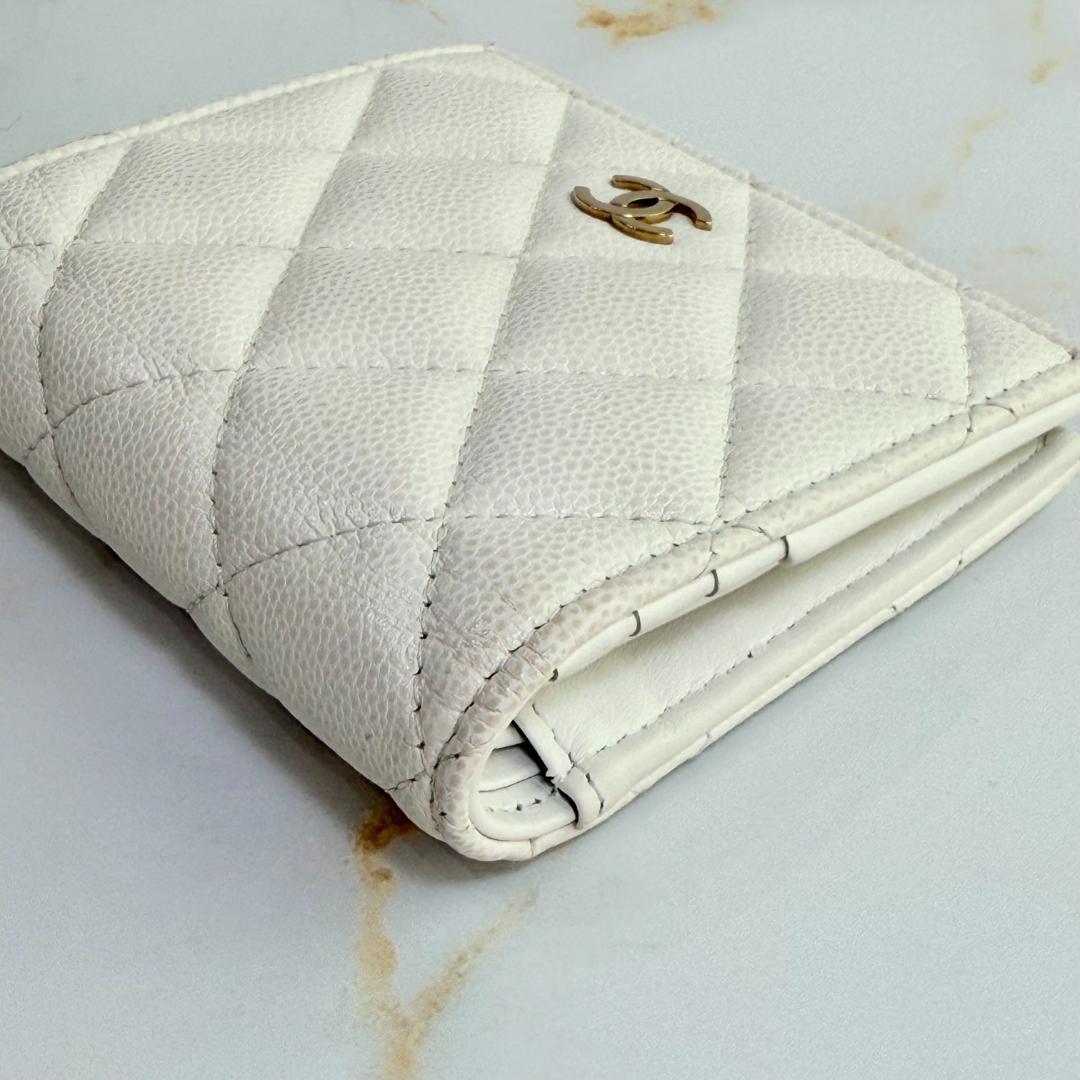 Chanel Quilted Caviar Leather Bifold Wallet — view 7