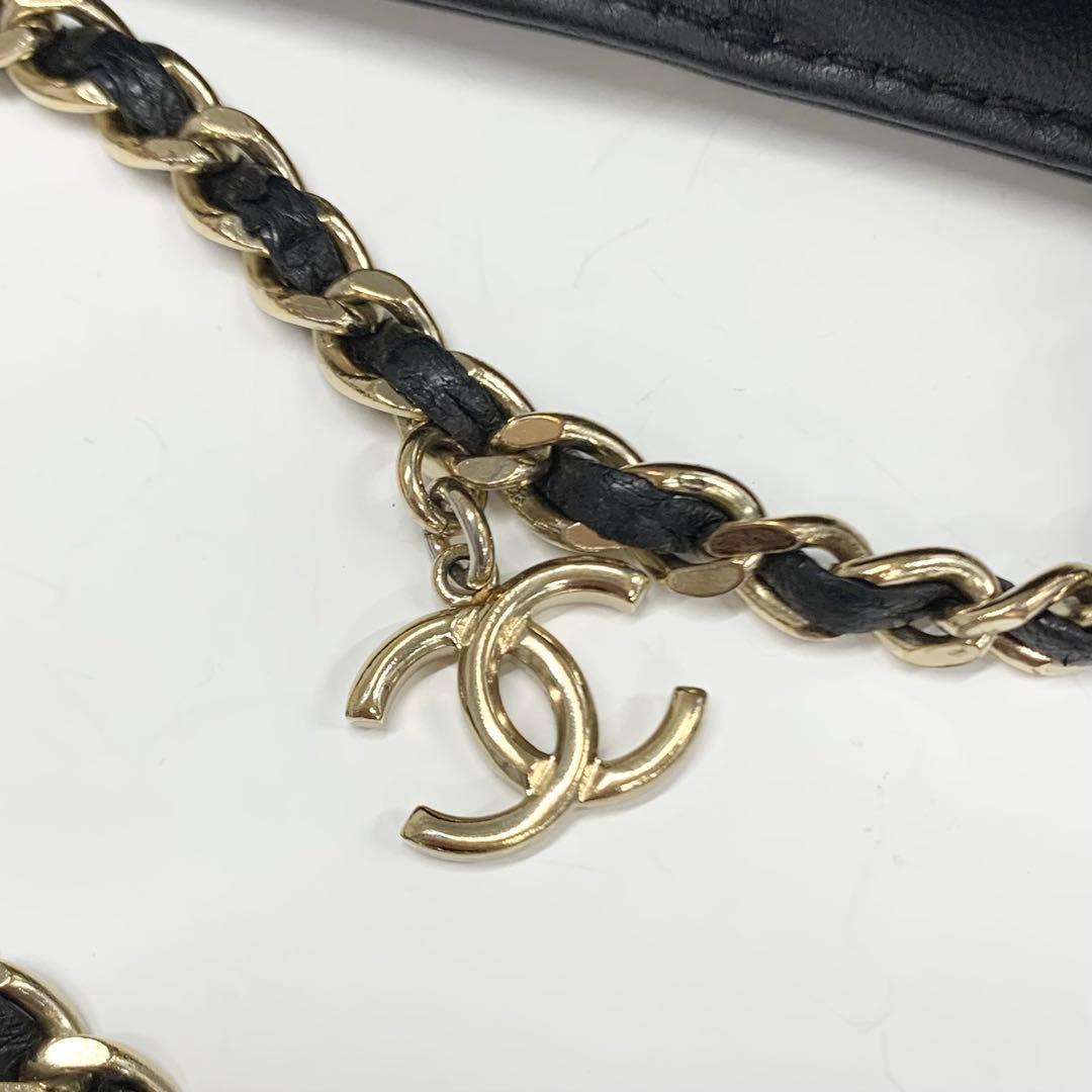 Chanel Cruise Collection Clutch Chain Shoulder Bag Lambskin — view 9