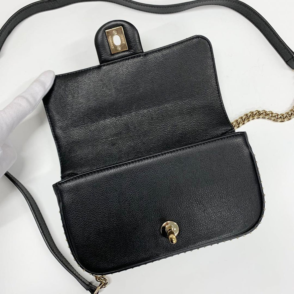 Chanel Quilted Single Flap CC Logo 2-Way Shoulder — view 6