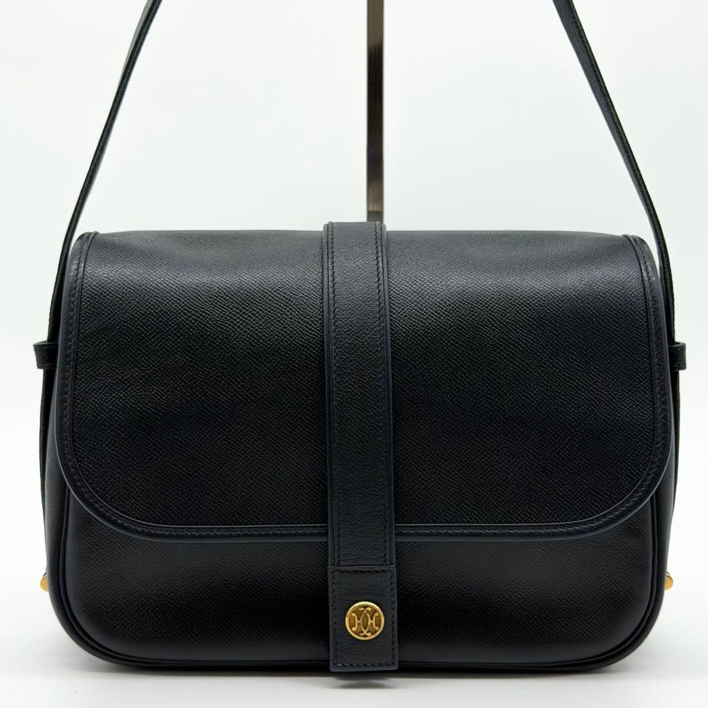 Hermes Rare Vintage Noumea Shoulder Bag Navy — view 2