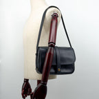 Hermes Rare Vintage Noumea Shoulder Bag Navy — view 4