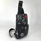 Louis Vuitton Super Damier Graphite Sling Bag Black — view 3