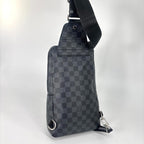 Louis Vuitton Super Damier Graphite Sling Bag Black — view 5