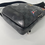 Louis Vuitton Super Damier Graphite Sling Bag Black — view 9