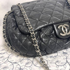 Chanel Chain Around Double Flap Quilted Black — view 3