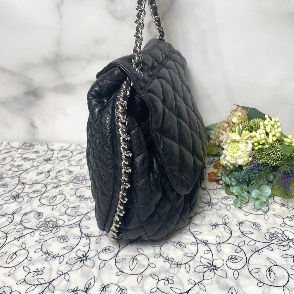 Chanel Chain Around Double Flap Quilted Black — view 5