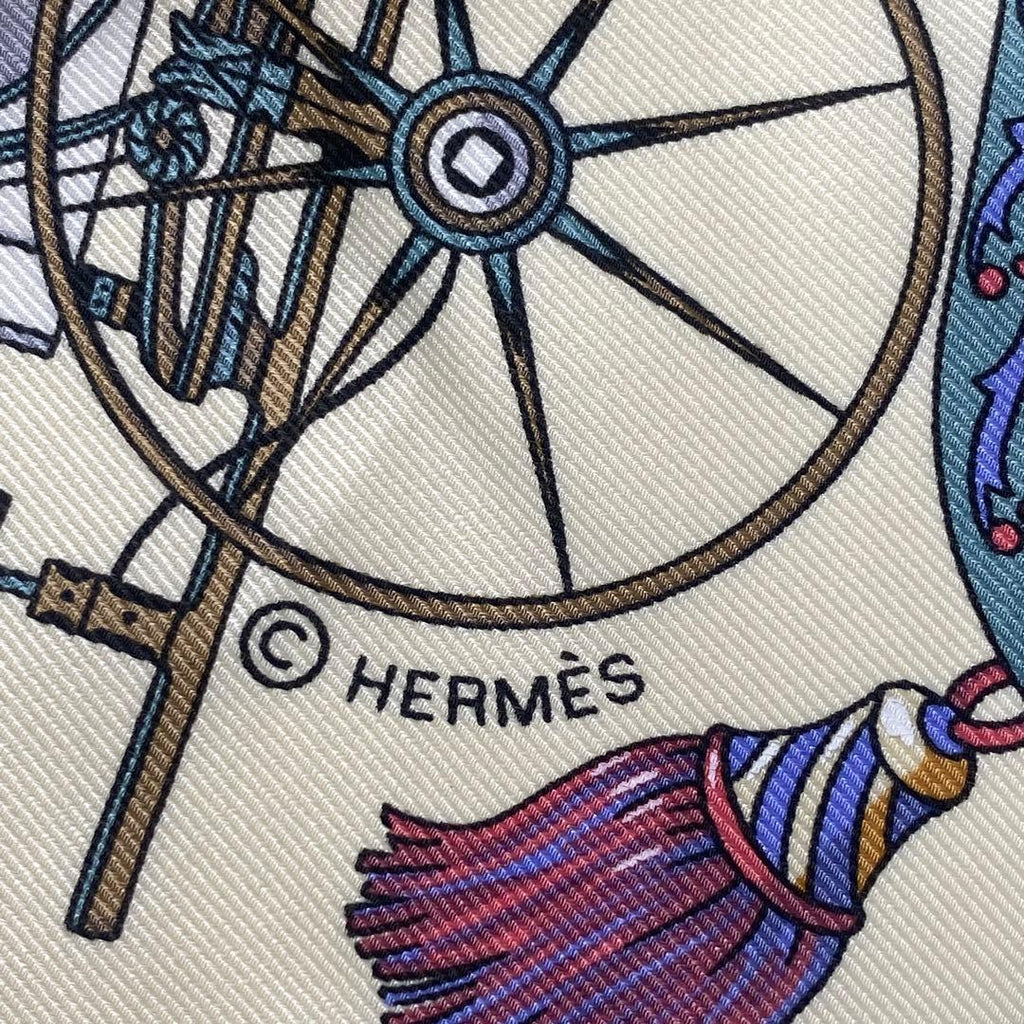 Hermes Scarf History of Carriages Carre 70 Silk — view 5