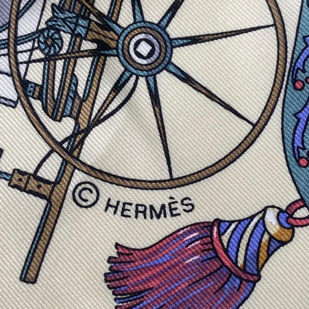 Hermes Scarf History of Carriages Carre 70 Silk — view 5