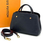 Louis Vuitton Montaigne BB Monogram Empreinte Navy Handbag
