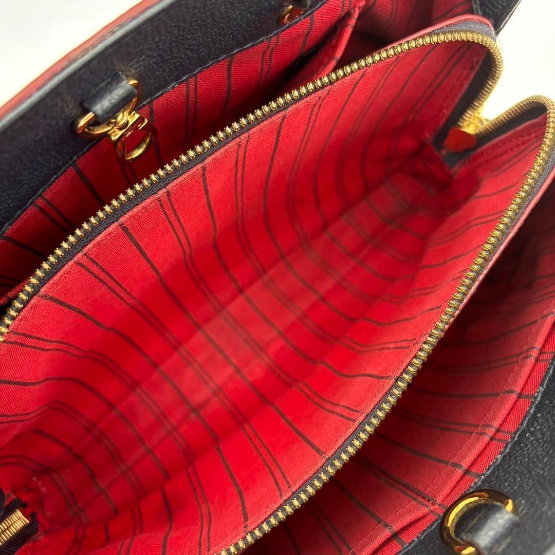 Louis Vuitton Montaigne BB Monogram Empreinte Navy Handbag — view 3