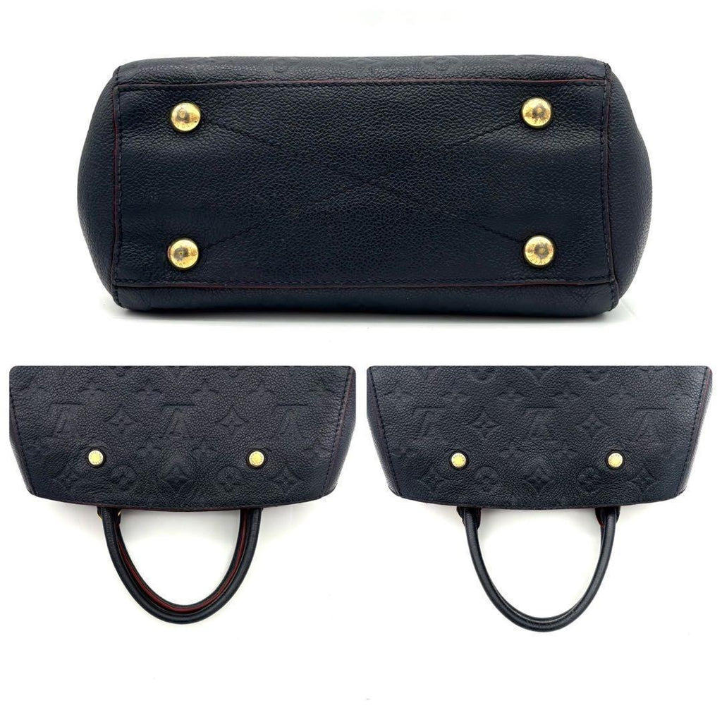 Louis Vuitton Montaigne BB Monogram Empreinte Navy Handbag — view 8