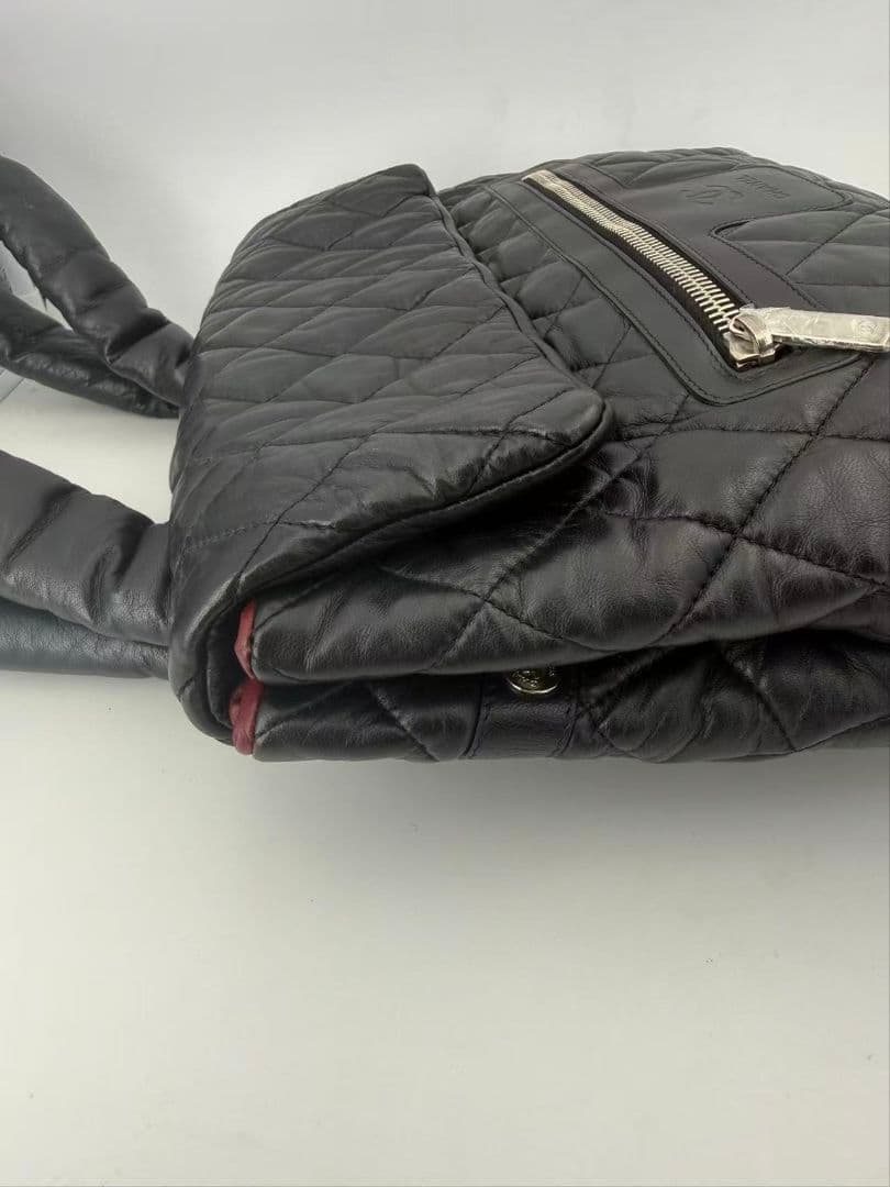 Chanel Lambskin Quilted Backpack Black — view 3