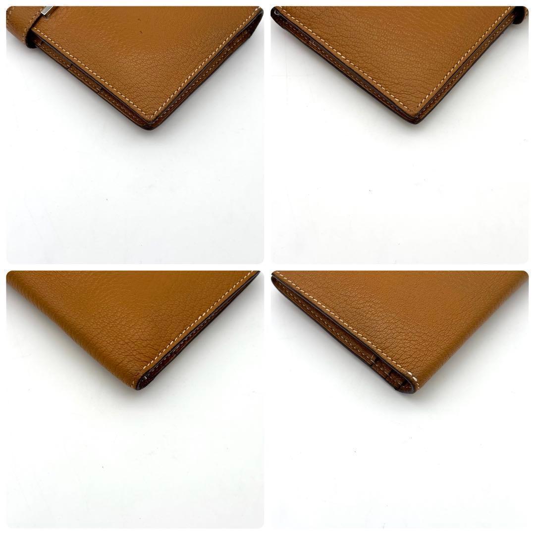 Hermes Bearn Soufflet Classic Wallet Bifold Silver — view 7