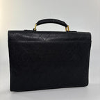 Chanel Bicolor Caviar Leather Business Briefcase Black — view 5