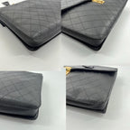 Chanel Bicolor Caviar Leather Business Briefcase Black — view 8