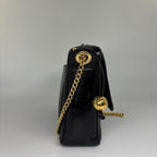 Chanel Lambskin CC Logo Shoulder Bag Black — view 4