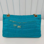 Chanel 2.55 Chain Shoulder Croco Pattern Nylon — view 3