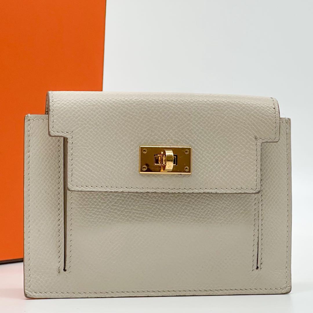 Hermes Kelly Pocket Compact Veau Epsom Mini Wallet