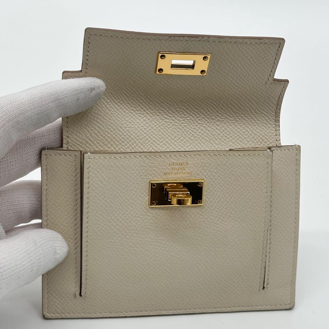 Hermes Kelly Pocket Compact Veau Epsom Mini Wallet — view 8