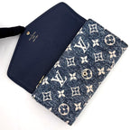 Louis Vuitton Monogram Jacquard Denim Portefeuille Sarah Blue Wallet — view 3
