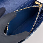 Louis Vuitton Monogram Jacquard Denim Portefeuille Sarah Blue Wallet — view 4