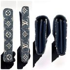 Louis Vuitton Monogram Jacquard Denim Portefeuille Sarah Blue Wallet — view 6