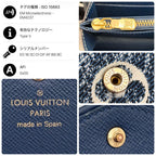 Louis Vuitton Monogram Jacquard Denim Portefeuille Sarah Blue Wallet — view 9