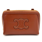 Celine Chain Shoulder Bag Clutch Cuir Leather — view 2