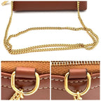 Celine Chain Shoulder Bag Clutch Cuir Leather — view 5