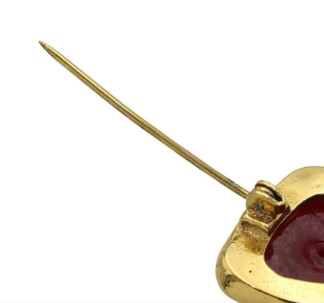 Chanel Gripoix Faux Pearl Cross Brooch — view 6