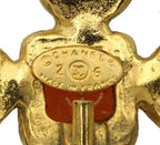 Chanel Gripoix Faux Pearl Cross Brooch — view 7