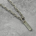 Gucci Bar Plate Roulis Chain Necklace