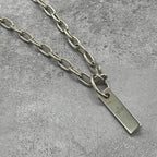 Gucci Bar Plate Roulis Chain Necklace