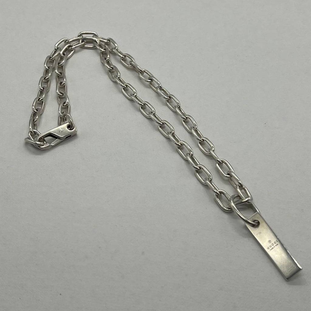 Gucci Bar Plate Roulis Chain Necklace — view 2