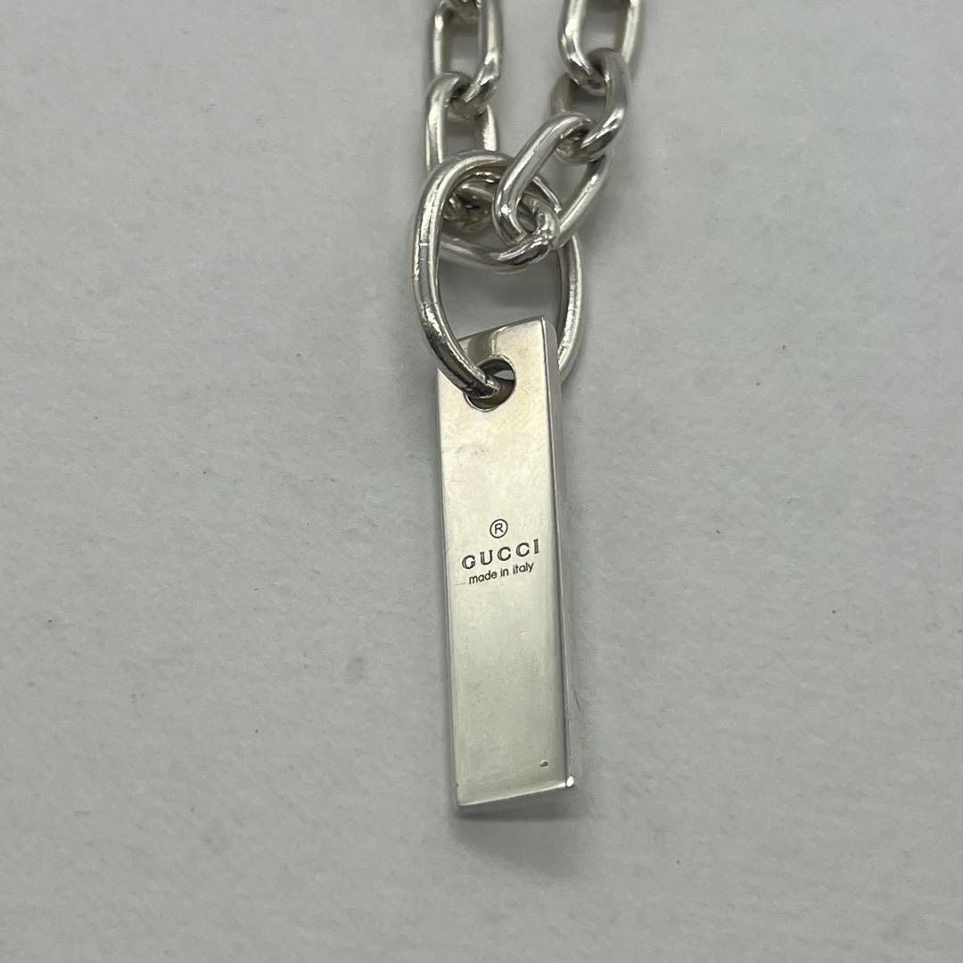 Gucci Bar Plate Roulis Chain Necklace — view 3