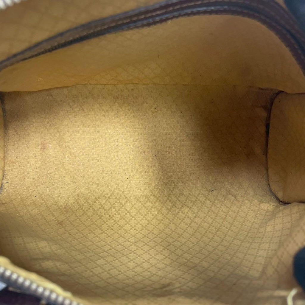 Gucci GG Handbag Brown Leather Logo Gold — view 5