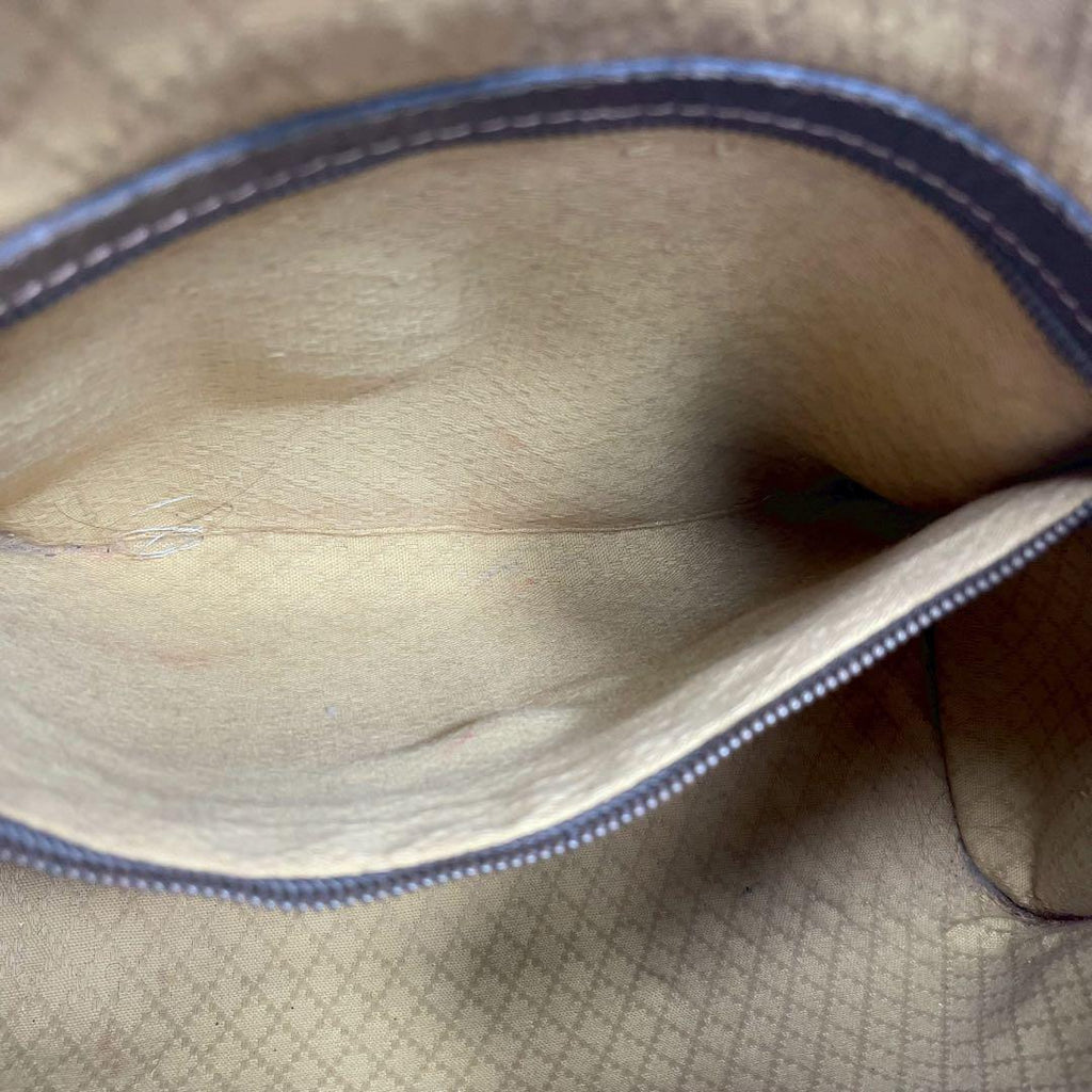 Gucci GG Handbag Brown Leather Logo Gold — view 6