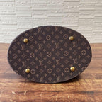 Louis Vuitton Monogram Mini Lin Bucket PM Shoulder Bag — view 5