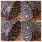 Louis Vuitton Monogram Mini Lin Bucket PM Shoulder Bag — view 6