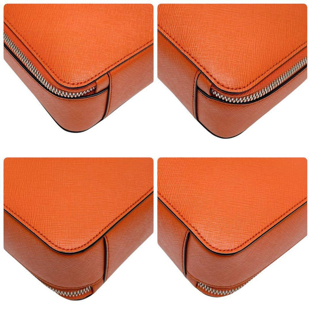 Prada Saffiano Leather Triangle Plate Logo Brick Shoulder — view 5