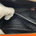 Prada Saffiano Leather Triangle Plate Logo Brick Shoulder — view 7