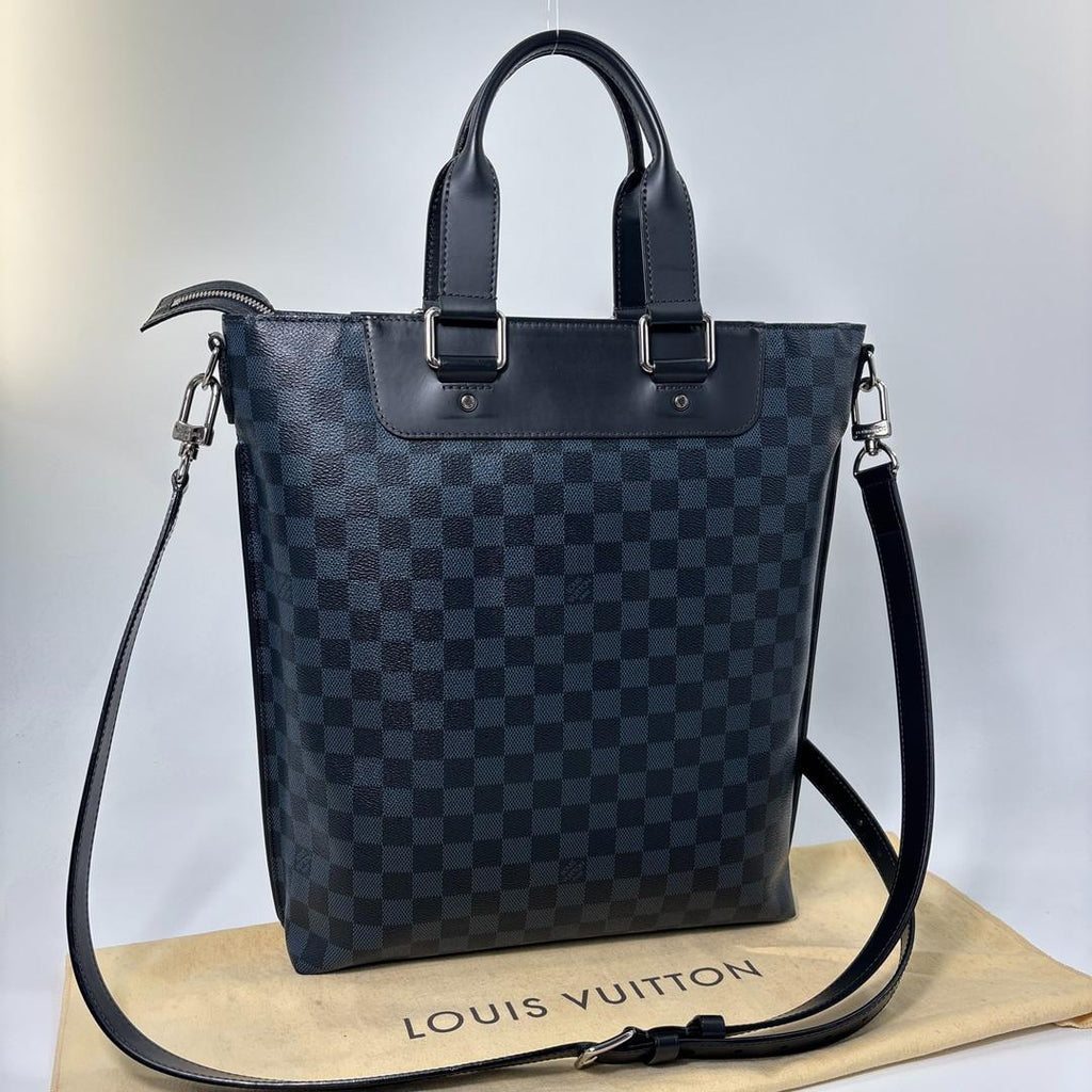 Louis Vuitton Damier Cobalt Cabas Jules Tote Black — view 5
