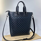 Louis Vuitton Damier Cobalt Cabas Jules Tote Black — view 5