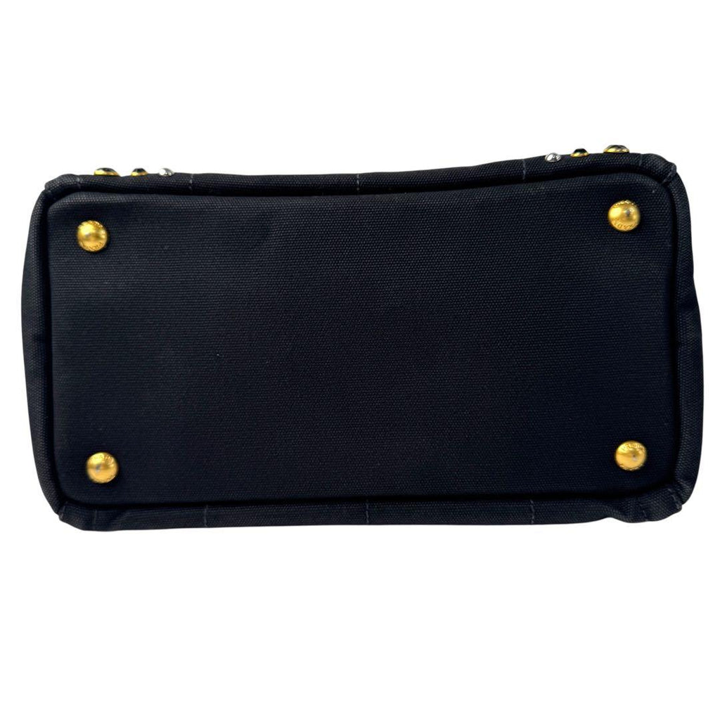 Prada Canapa Bijou Studded 2-Way Tote — view 6