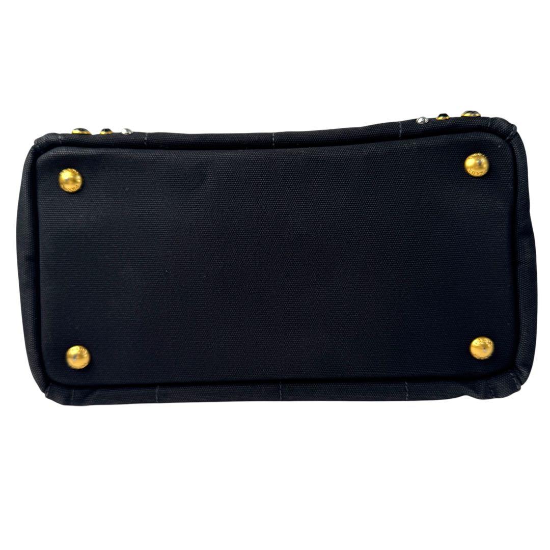 Prada Canapa Bijou Studded 2-Way Tote — view 6