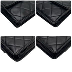 Chanel Quilted Lambskin Waist Belt Bag CC Logo Black — view 6