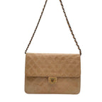 Chanel Lambskin Quilted Chain Shoulder Bag CC Logo — view 3