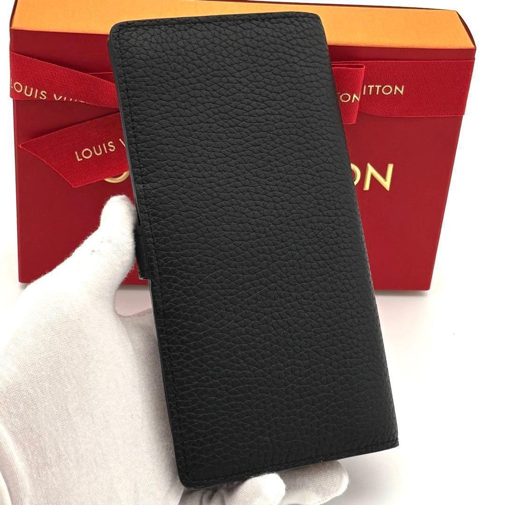 Louis Vuitton Wallet LV Vertical Black Beige — view 2