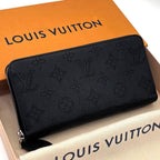 Louis Vuitton Monogram Mahina Zippy Wallet Noir Black