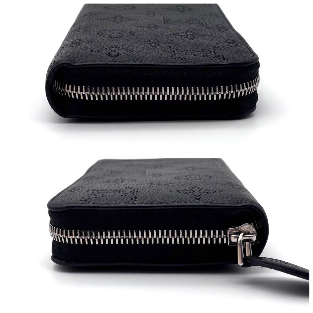Louis Vuitton Monogram Mahina Zippy Wallet Noir Black — view 7